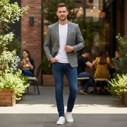 Men's Slim Fit Lightweight Blazer | Elegant Casual Blazer Jacket