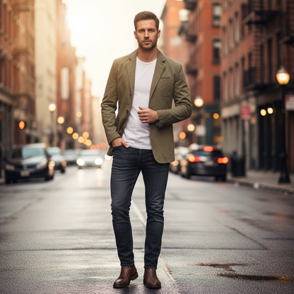 Men's Lightweight Casual Blazer | Relaxed Tailored Fit