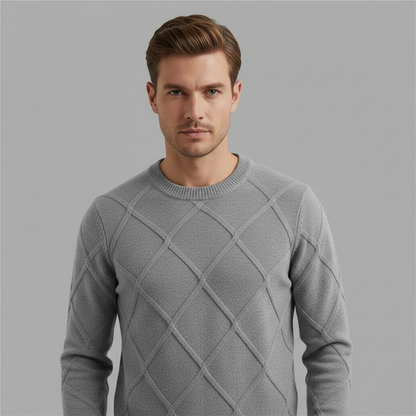 Cashmere Blend Pullover Sweater | Men's Lightweight Knitwear