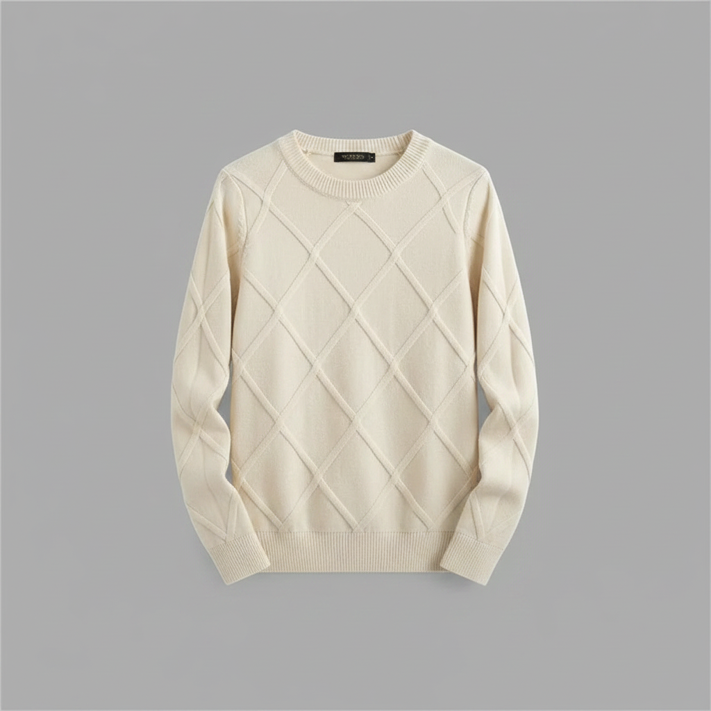 Cashmere Blend Pullover Sweater | Men's Lightweight Knitwear