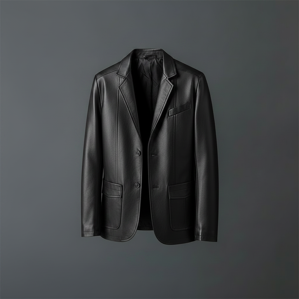 Classic Cut Leather Jacket | Men's Jacket