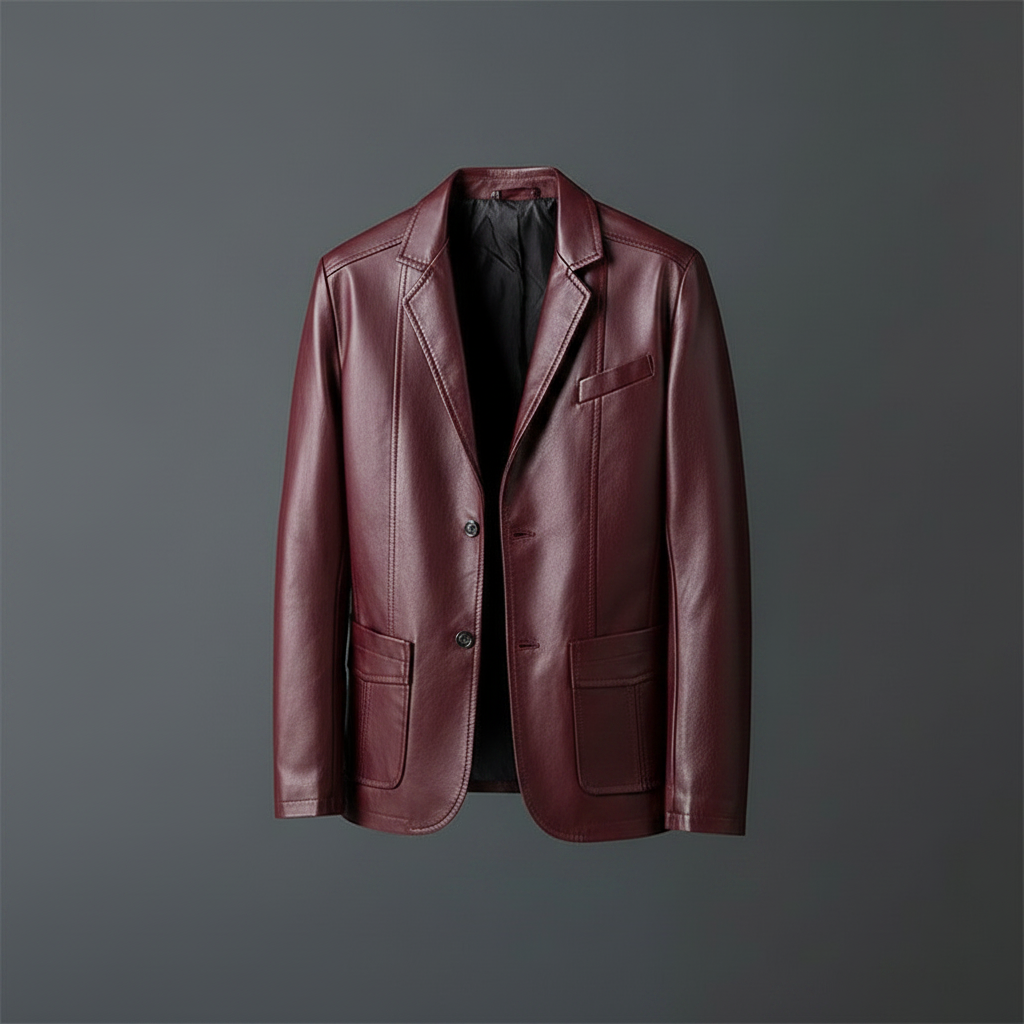 Classic Cut Leather Jacket | Men's Jacket