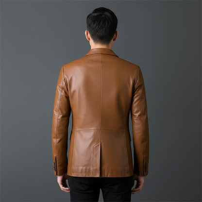 Classic Cut Leather Jacket | Men's Jacket