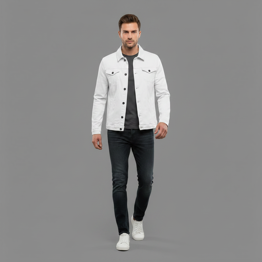 Classic Slim Fit Denim Jacket | Modern and versatile