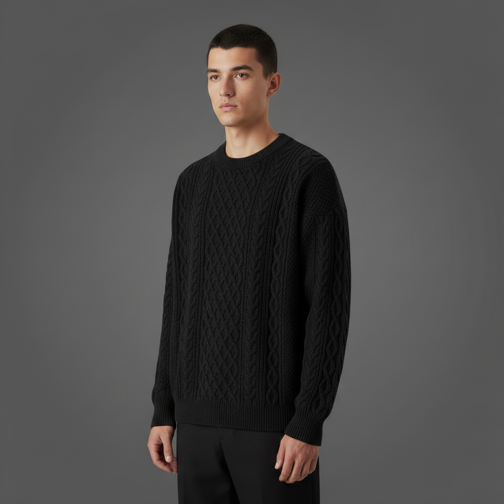 Crew Neck Sweater | Men's Tailored Fit Knitwear