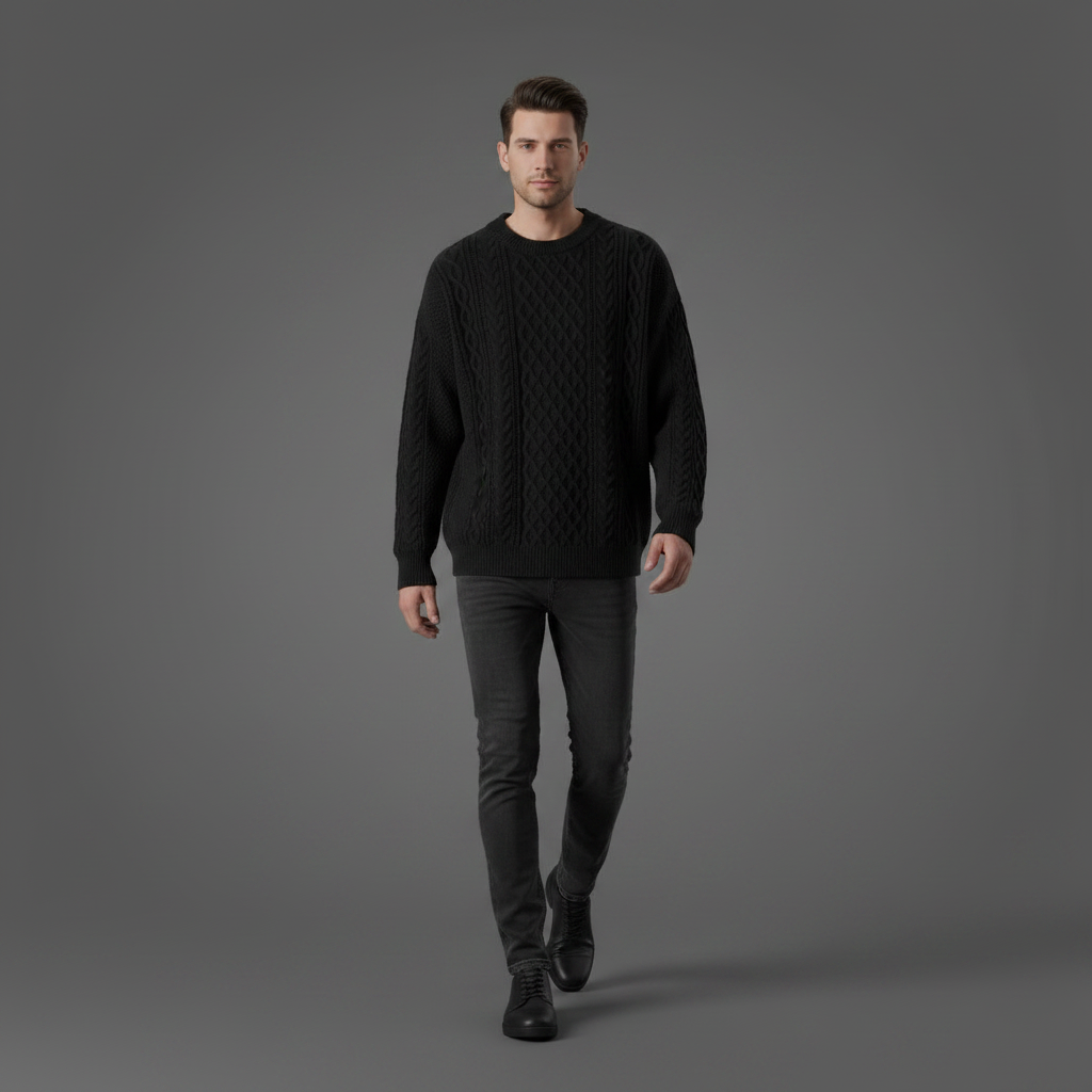 Crew Neck Sweater | Men's Tailored Fit Knitwear