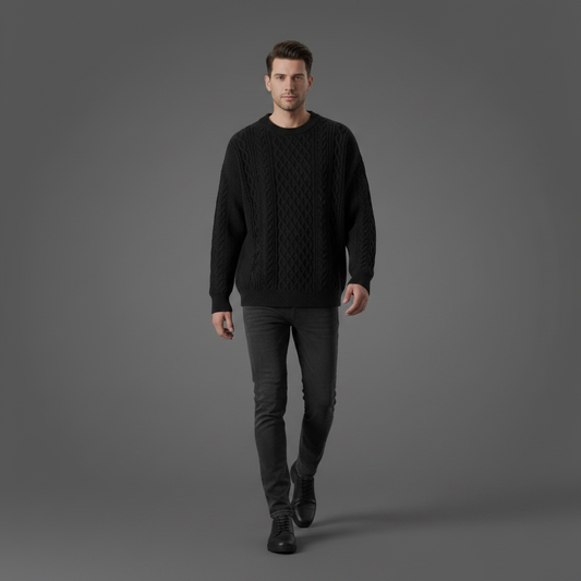 Crew Neck Sweater | Men's Tailored Fit Knitwear
