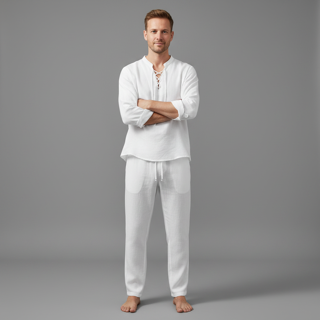 Milo | Men's Two Piece Set White