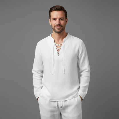 Milo | Men's Two Piece Set White