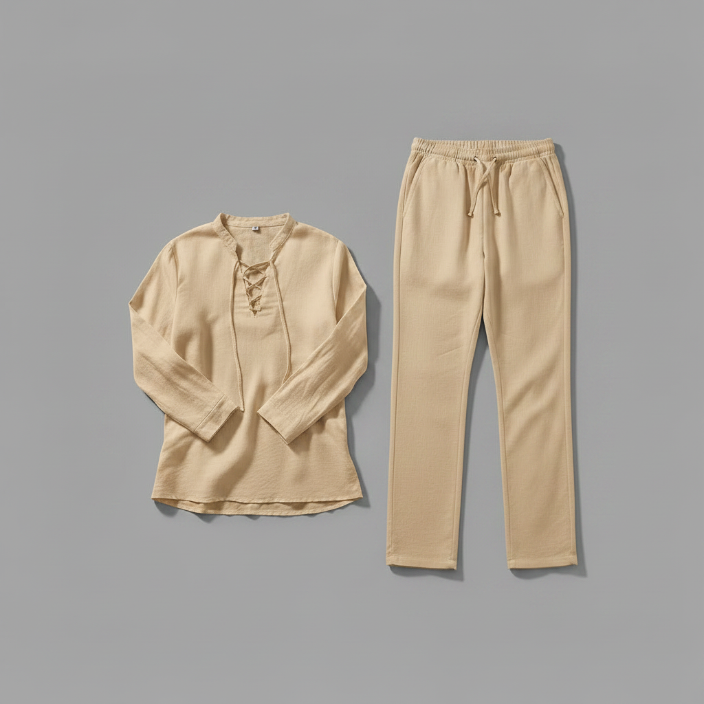 Milo | Men's Two Piece Set White