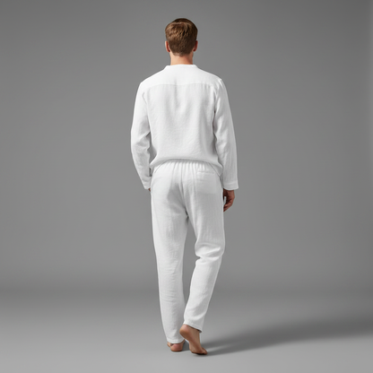 Milo | Men's Two Piece Set White