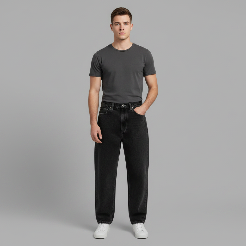 Loose Fit Wide Leg Jeans | Comfortable Urban Pants