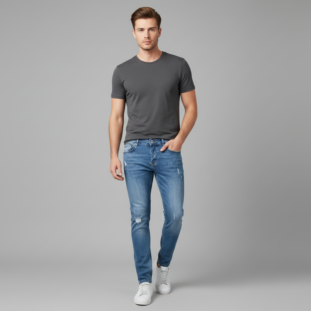 Liam Slim Fit Ripped Jeans | Men's Pants