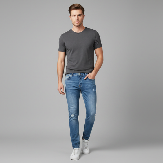 Liam Slim Fit Ripped Jeans | Men's Pants