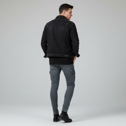 Men's Cargo Jeans Multi-Pocket Durable Fit