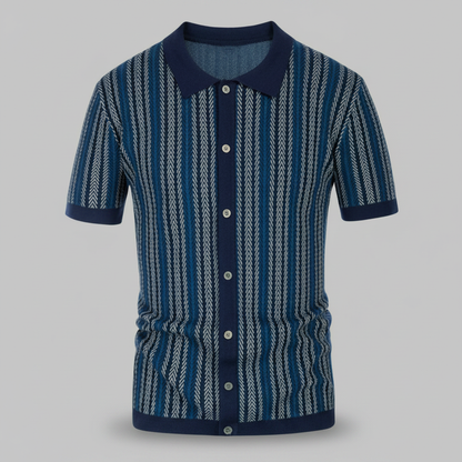 Men's Chevron Polo Shirt | Breathable Casual Wear