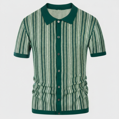 Men's Chevron Polo Shirt | Breathable Casual Wear