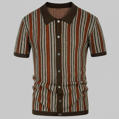 Men's Chevron Polo Shirt | Breathable Casual Wear