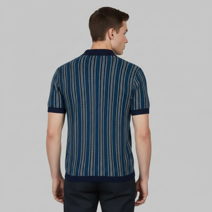 Men's Chevron Polo Shirt | Breathable Casual Wear