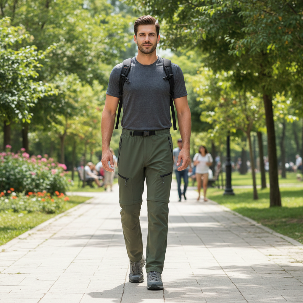 Men's Convertible Hiking Pants | Zip-Off Outdoor Trousers
