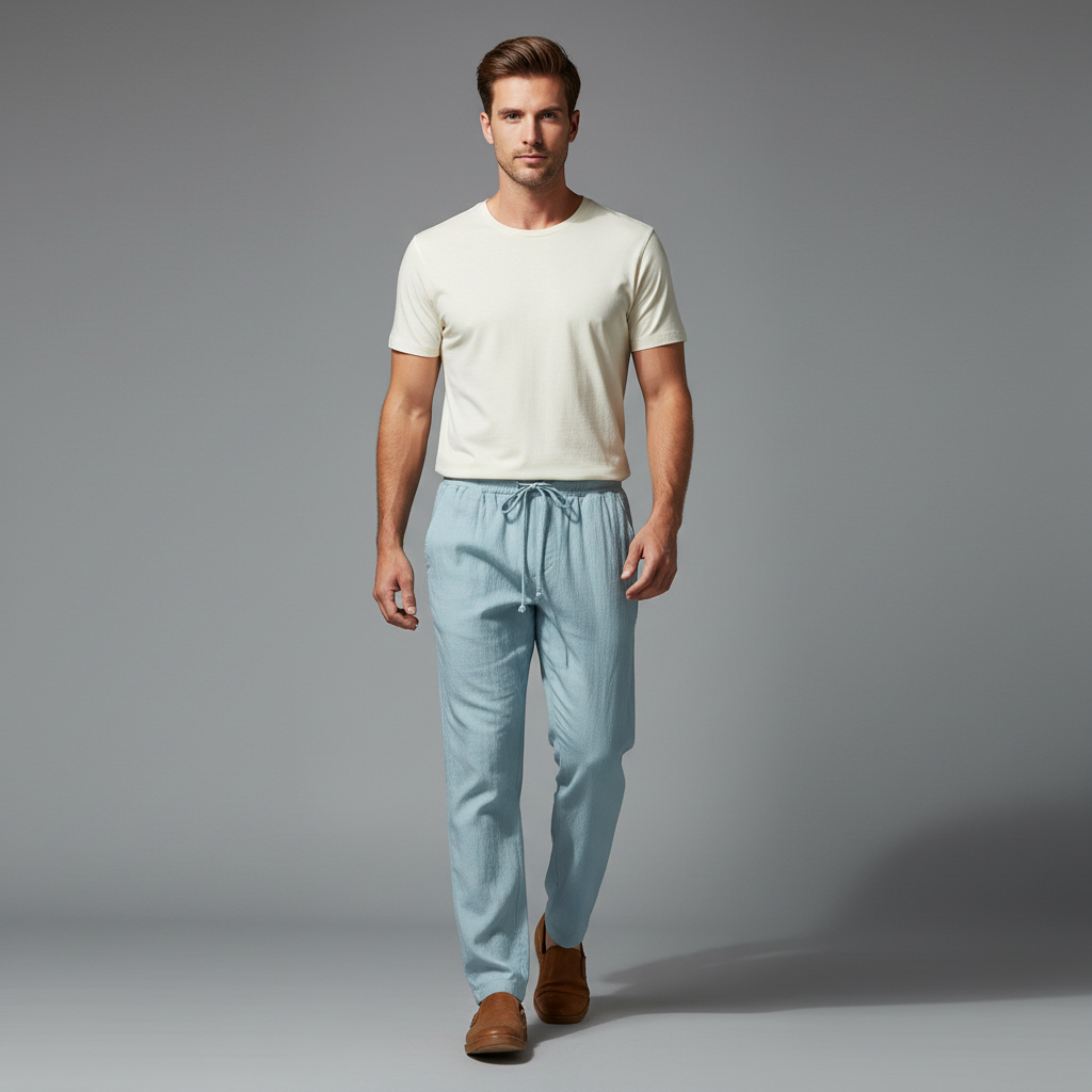 Men's Linen Trousers | Classic Summer Pants for Men