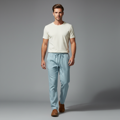 Men's Linen Trousers | Classic Summer Pants for Men