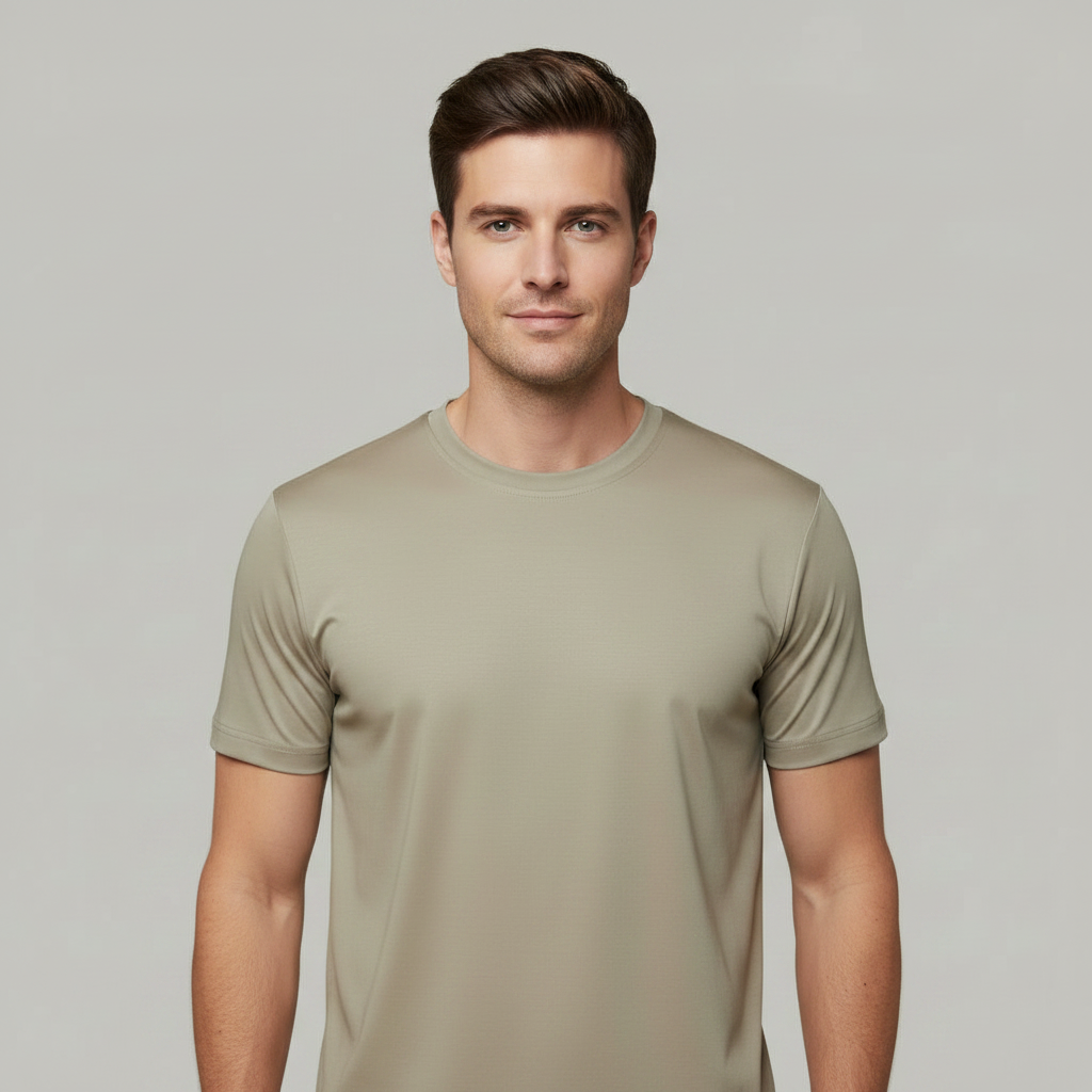 Men's Mercerized T-Shirt | Slim Fit Soft Tee