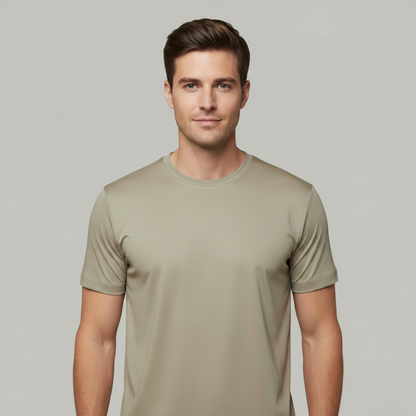 Men's Mercerized T-Shirt | Slim Fit Soft Tee