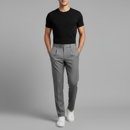 Men's Straight Cut Trousers | Durable Business Wear