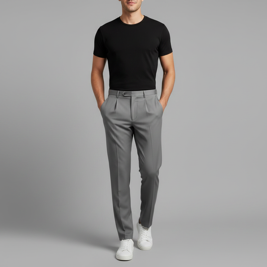 Men's Straight Cut Trousers | Durable Business Wear