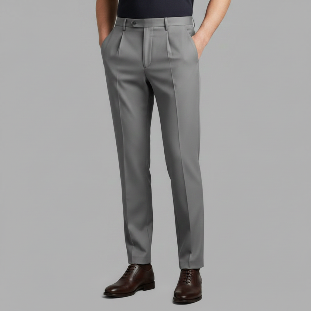 Men's Straight Cut Trousers | Durable Business Wear