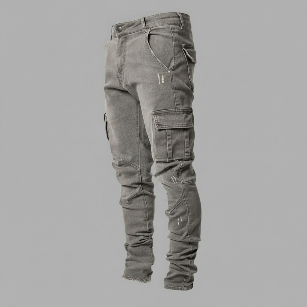 Men's Slim-Fit Stretch Cargo Pants | Cargo Trousers
