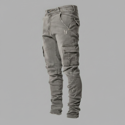 Men's Slim-Fit Stretch Cargo Pants | Cargo Trousers
