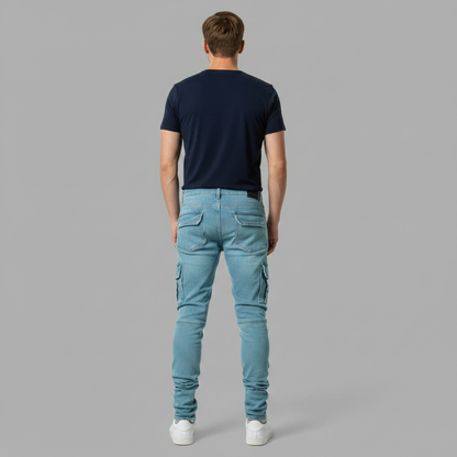 Men's Slim-Fit Stretch Cargo Pants | Cargo Trousers