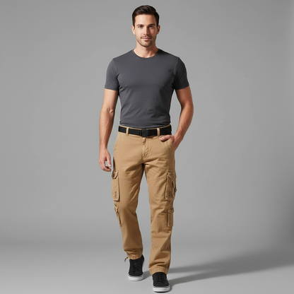 Men's Relaxed Fit Cargo Trousers | Versatile Cargo Pants