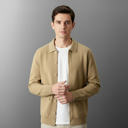 Ronan Dense Knit Cardigan | Men's Cardigan Sweater