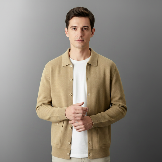 Ronan Dense Knit Cardigan | Men's Cardigan Sweater